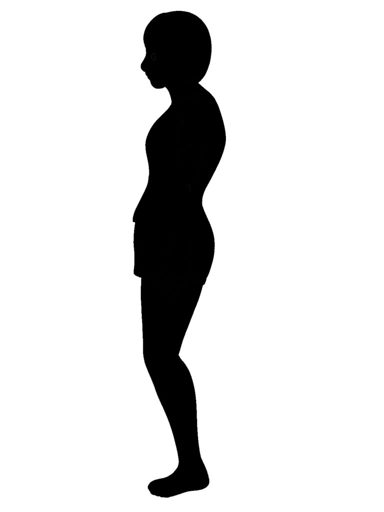 スウェイバック、女性のシルエットのイラスト